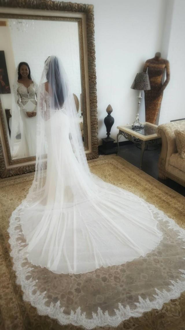 fitted wedding dress with train
