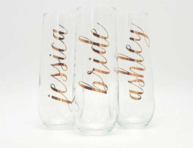 stemless champagne flutes