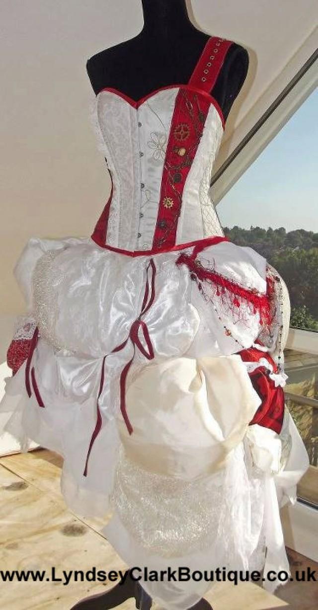 steampunk corset wedding dress