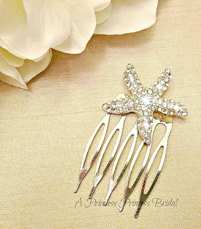 Bridal Starfish Hair Comb Starfish Hair Accessories Nautical