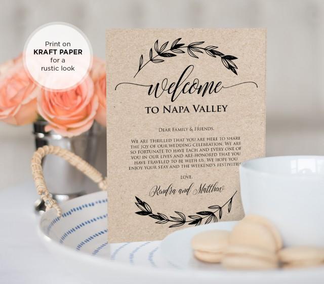 Wedding Welcome Bag Letter Insert Note Thank You Itinerary Agenda Instant Editable Text Digital File 2551269 Weddbook Wedding Welcome Bag Letter Insert