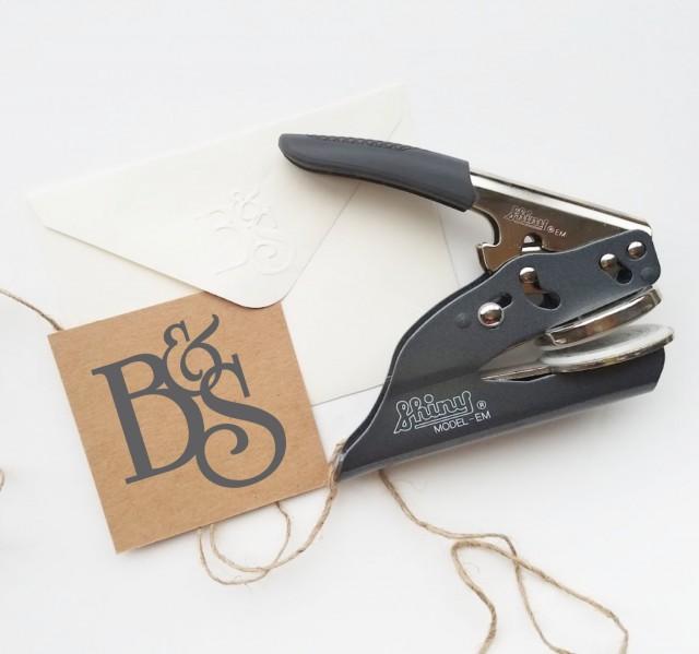 Wedding Embosser Monogram Embosser Stamp Custom Embosser Stamp