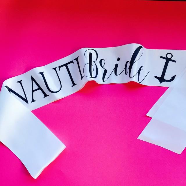 nauti bride sash