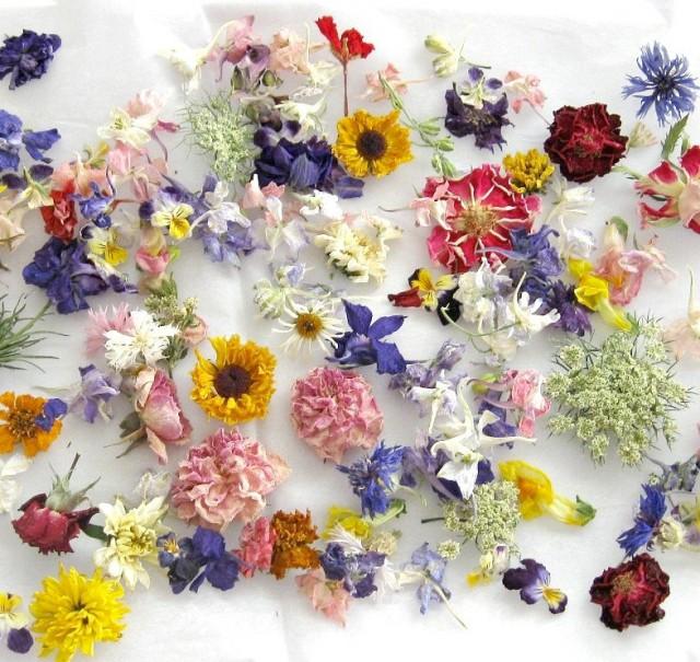 Dried Flowers, Whole Flowers, Real, Confetti, Wedding Confetti, Real