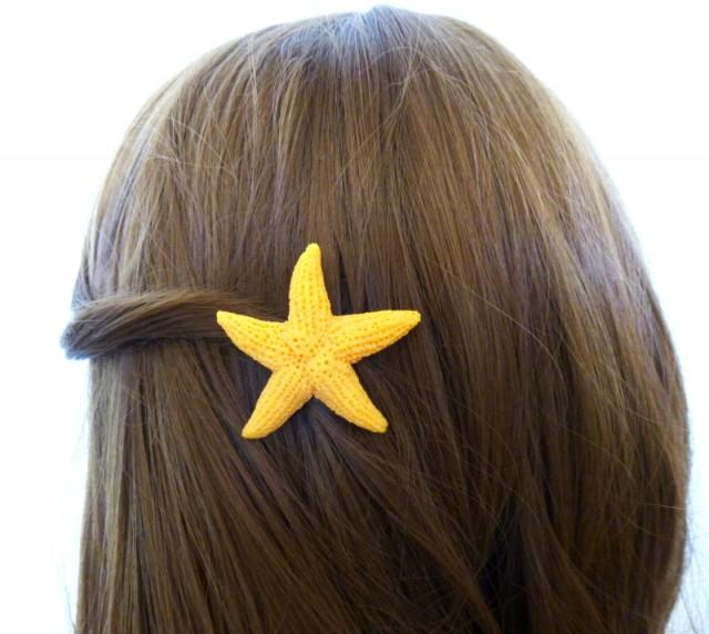 ariel flower hair clip