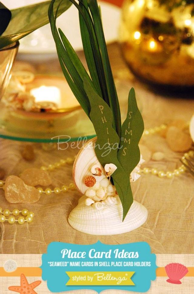 How To Make Your Own Beach Wedding Place Cards 2556547 Weddbook