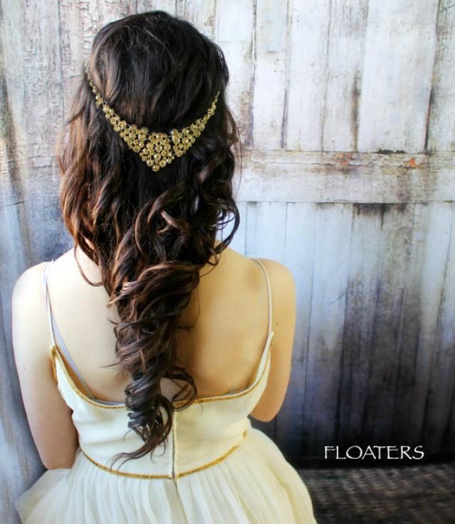 Bridesmaid Hair Accessories, Bridesmaid Hair Jewelry, Gold Bridesmaid