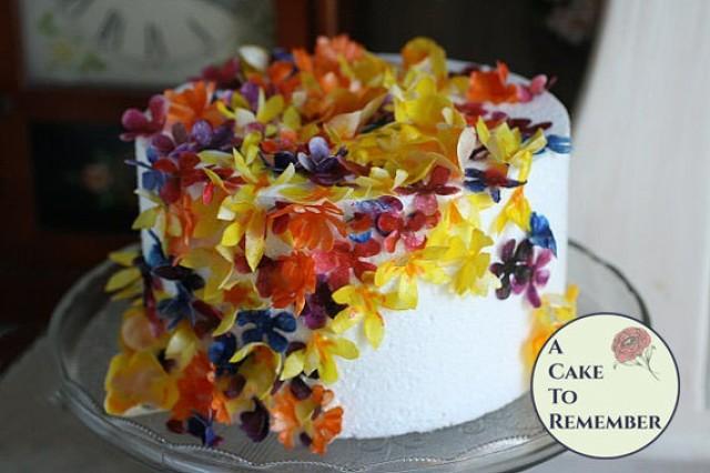 50 Wafer Paper Flowers Edible Flowers And Decoration For Cake