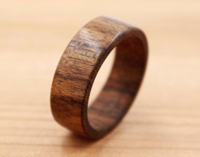 Ovangkol Wood Ring Shedua Wood Ring Custom Wood Ring Unique Wedding Ring Natural Jewelry