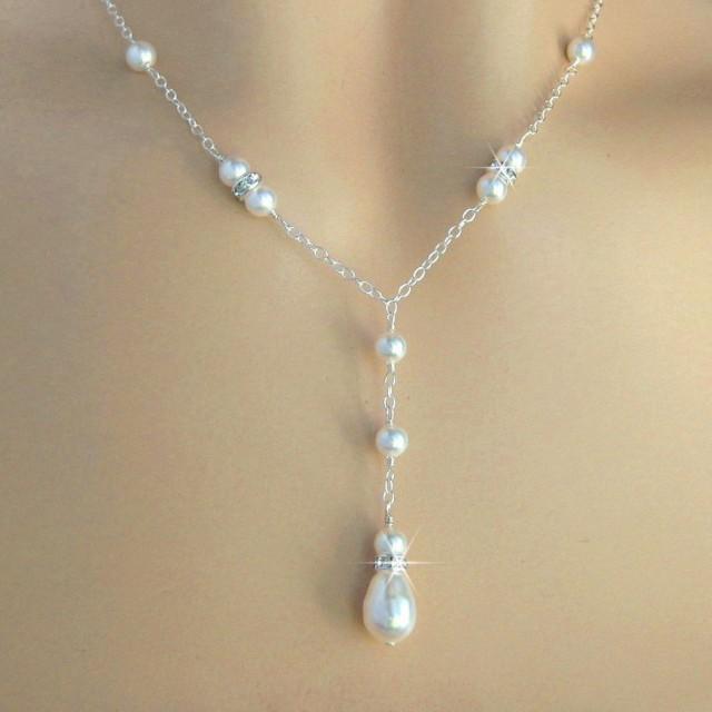 teardrop pearl necklace