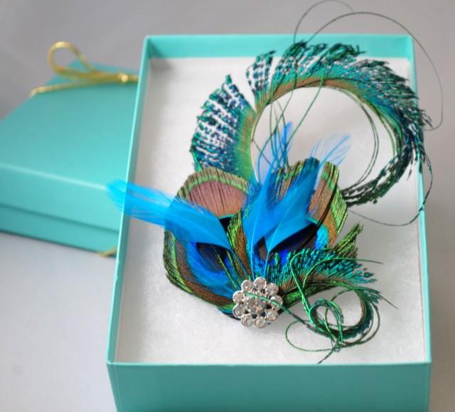 Peacock Hair Clip Wedding Hair Clip Peacock Headband Peacock