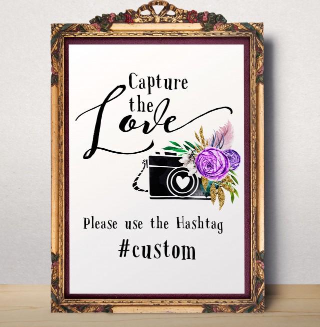 Instagram Hashtag Oh Snap Sign Wedding Hashtag Printable Wedding Instagram Sign Floral