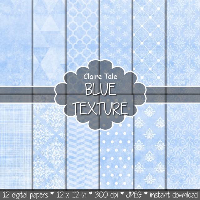 Baby Blue Digital Paper, Baby Blue Printable Paper, Baby Blue Scrapbook