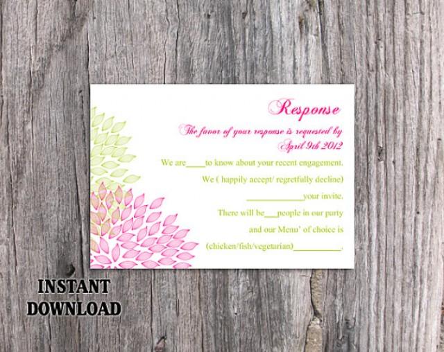 DIY Wedding RSVP Template Editable Word File Download Rsvp Template