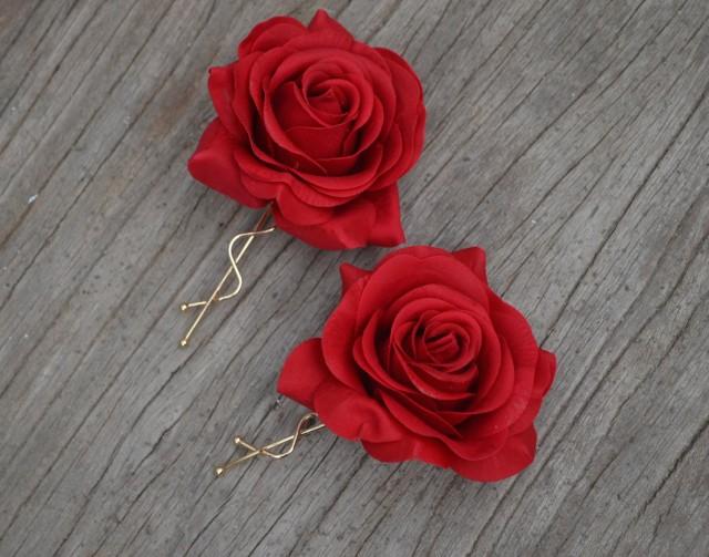 red rose hair clip near me