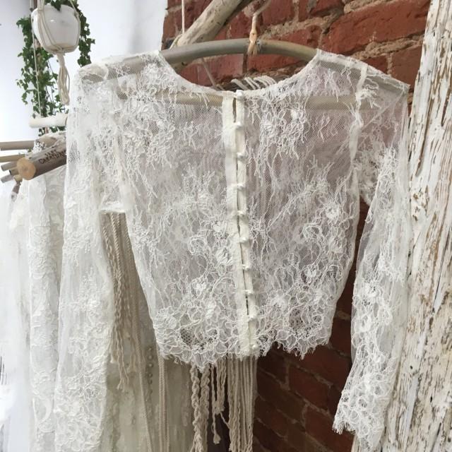 ivory lace tops for wedding