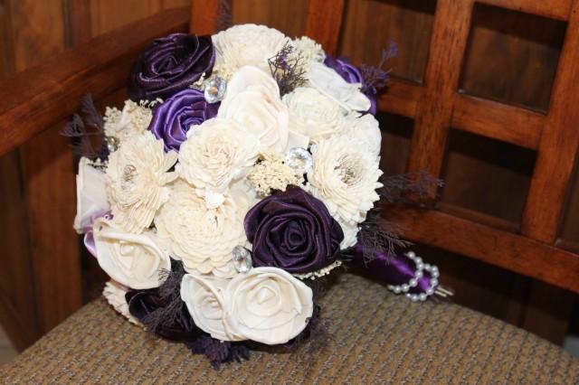 Plum Sola Wood Bouquet Purple Sola Wood Wedding Bouquet Plum And Lavender Sola Wood Bouquet 6952