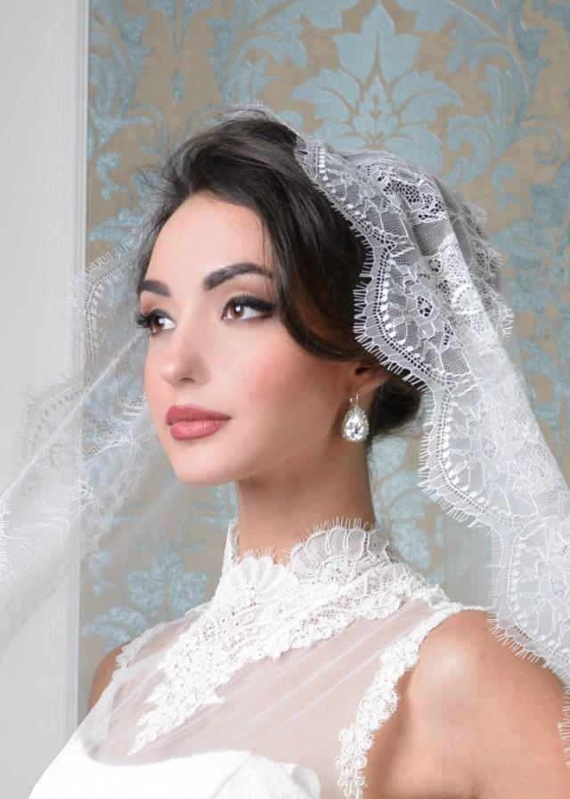 Sylvia Wedding Veil Cathedral, Cathedral Veil, Wedding Veil, Lace Veil ...