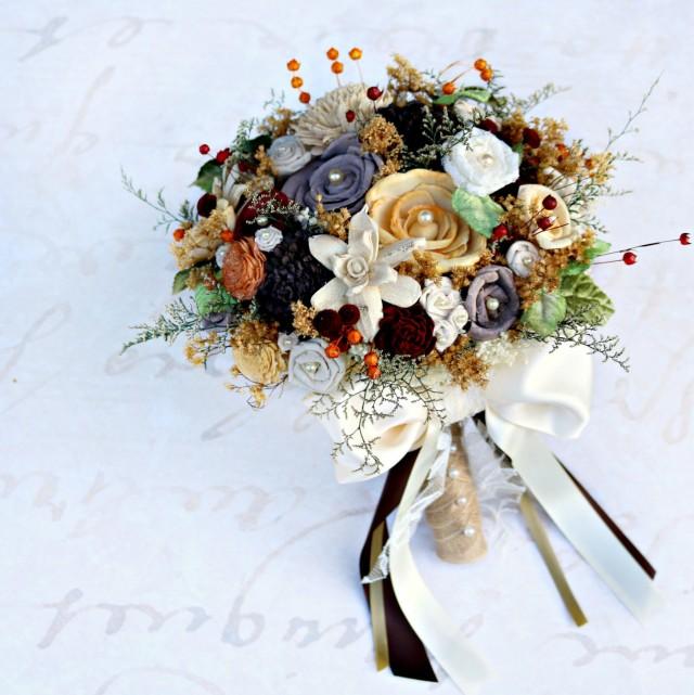 Autumn Wedding Bouquet Fall Colors Fall Bridal Bouquet Gold