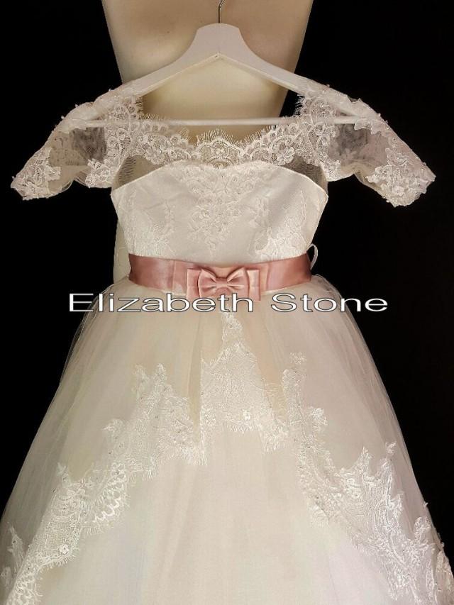 Ivory Eyelash Lace Flower Girl Communion Dress 2572818 Weddbook