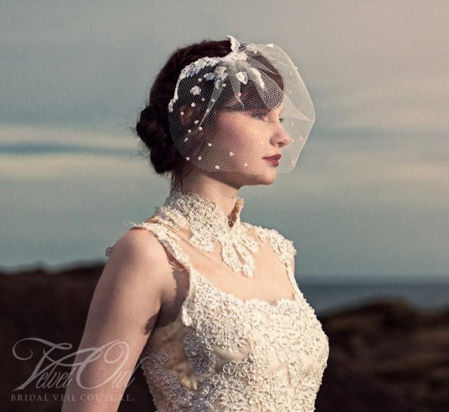 vintage veil wedding