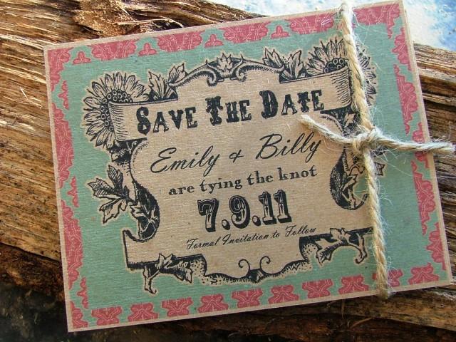 Save The Date Cards Rustic Country Wedding Awesomeness As Seen