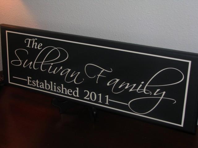 Personalized Metal Wedding Gift Custom Family Name Sign Established Last Nam 