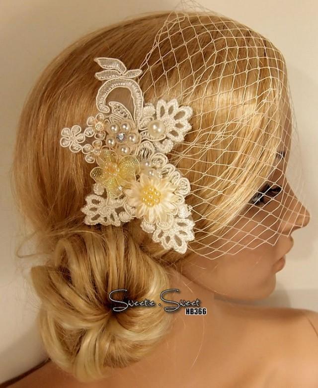 Bridal Veil, Wedding Veil, Bridal Comb, Face Veil, Birdcage Veil, Mini