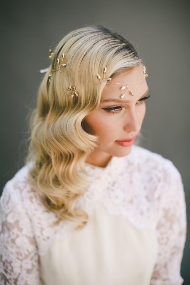 SALE Gold Gilded Halo, Bridal Wreath, Bridal Crown, Floral Hair Garland