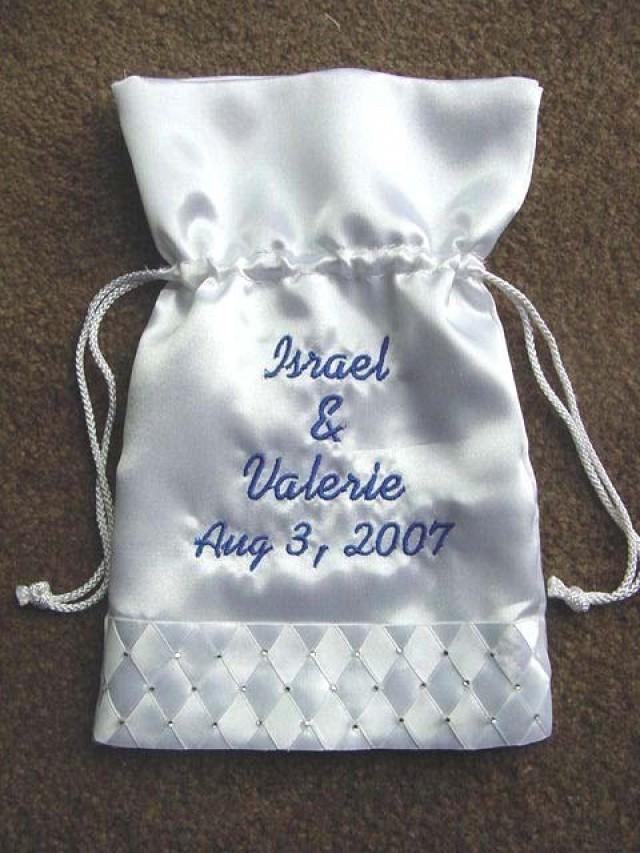 bridal drawstring purse