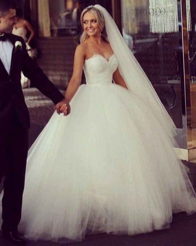 New Vintage Princess Ball Gown Wedding Dresses Beaded Tulle Bridal Gowns Custom 2580640 Weddbook 3093