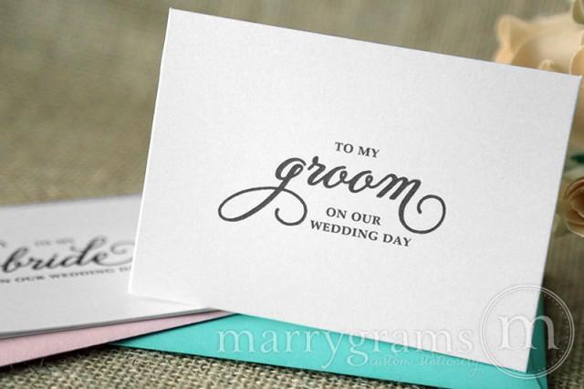 Wedding Card To My Bride Or Groom On Our Wedding Day Love Note To Future Husband Or Wife Card Cute Keepsake Gift For Bride To Be Cs05 2581180 Weddbook