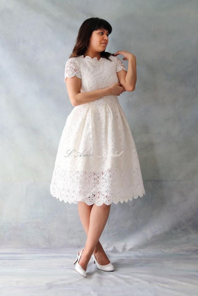 lace and cotton dress