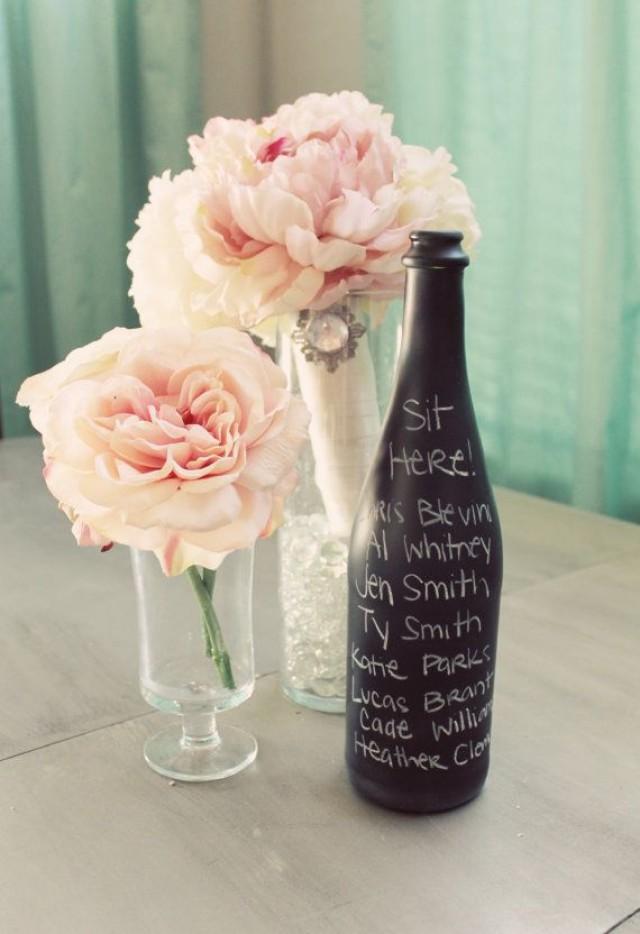 Items Similar To Set Of 15 Chalkboard Vases Wedding Centerpiece