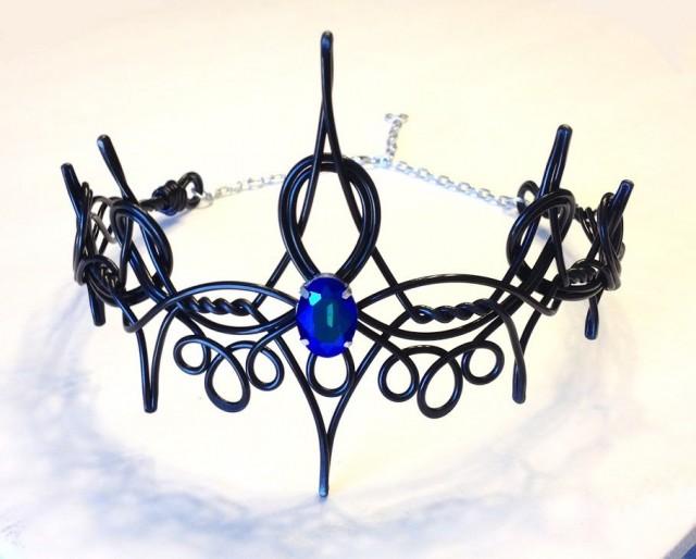 Black Regina Evil Queen Crown - Hand Wire Wrapped - Choose Your Own Color