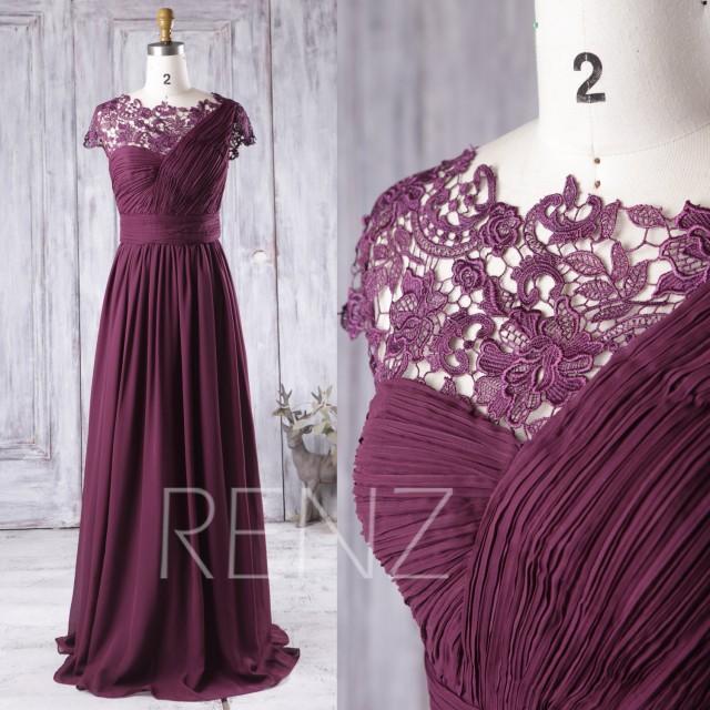 plum long dresses