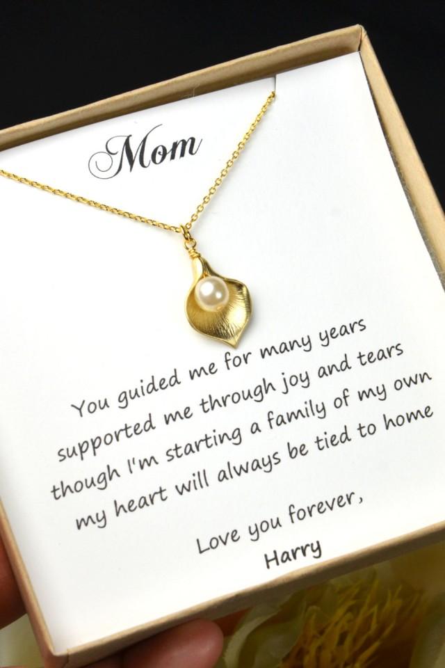 Pearl Necklace, Mother Of The Groom Gift, Mother Of The Bride Gift, Wedding Necklace, Gift For Pearl Necklace, Mother Of The Groom Gift, Mother Of The Bride Gift, Wedding Necklace, Gift For