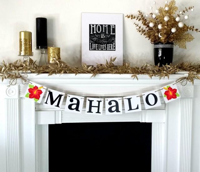 Mahalo Banner Thank You Sign Hawaiian Thanks Hawaii Wedding mahalo-banner-thank-you-sign-hawaiian-thanks-hawaii-wedding