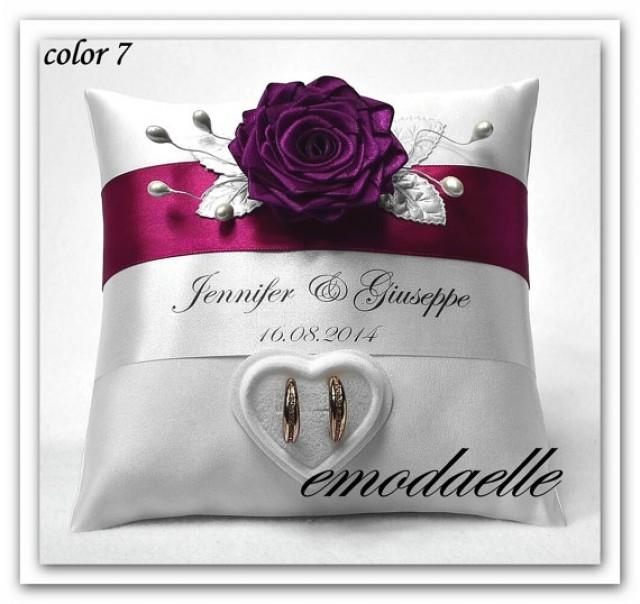 Personalized Wedding Ring Cushion Pillow With Rings Holder Box 2585850 Weddbook