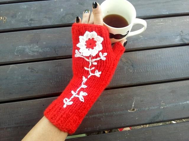 handmade winter gloves