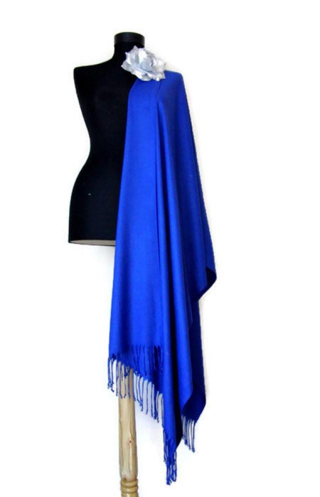 shawl for blue dress