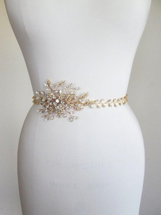 Swarovski Bridal Crystal Belt Sash Rhinestone Wedding Belt Sash Waist