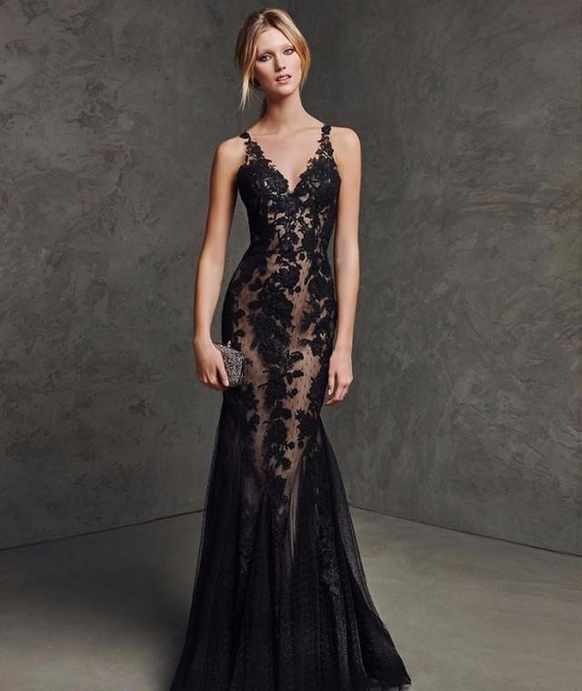 sexy black wedding dress