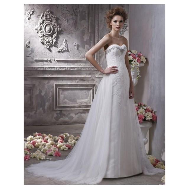 2017 Sweep Length Lace/ Organza Bridal Gown With Sweetheart Neckline