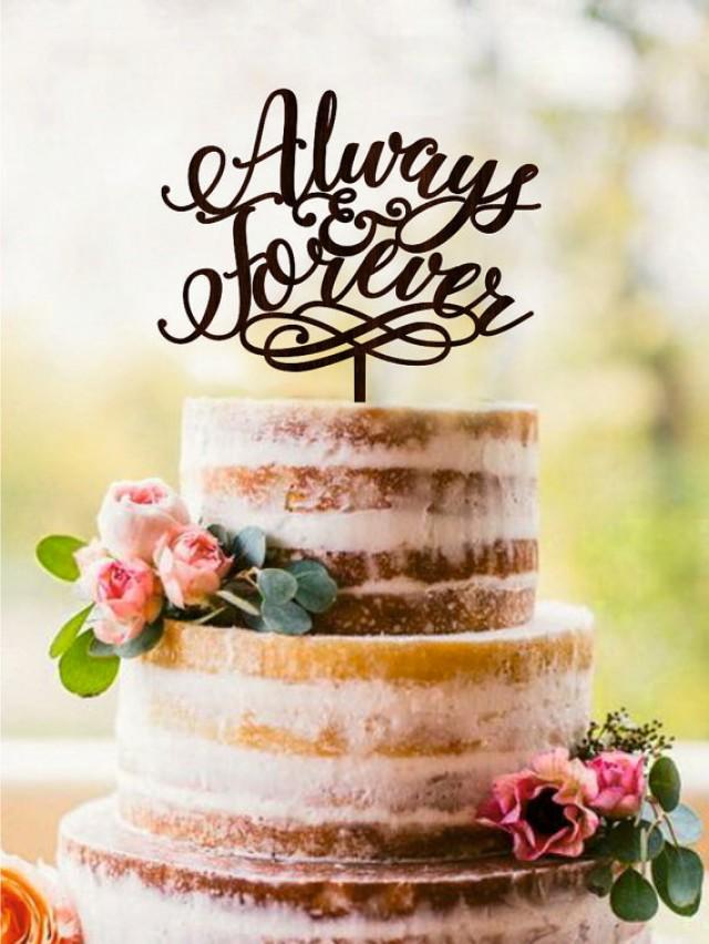 Wedding Cake Topper Always Forever Unique Wood Rustic Gold 2589661 Wedding Cake Topper Always Forever Unique Wood Rustic Gold 2589661