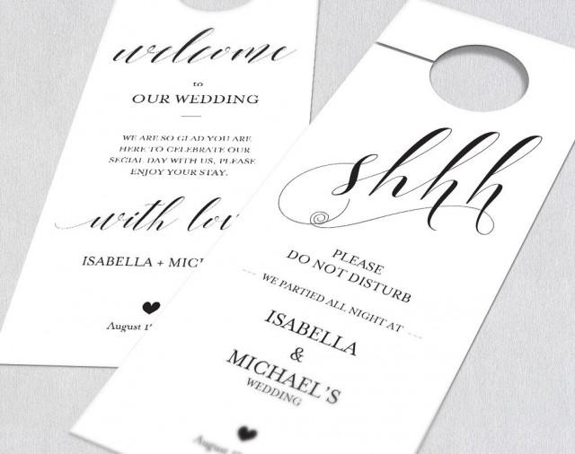 Wedding Door Hanger Door Hanger Printable Please Do Not Disturb
