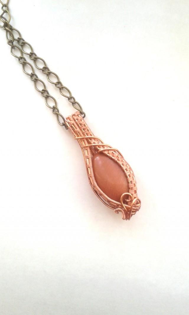 Goldstone Wire Wrapped Pendant