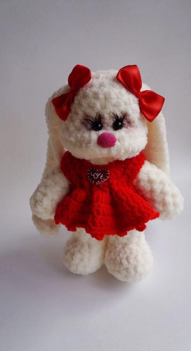 white bunny doll