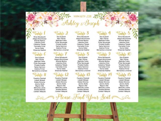 Wedding Seating Chart Wedding Seating Chart Printable Wedding Seating 