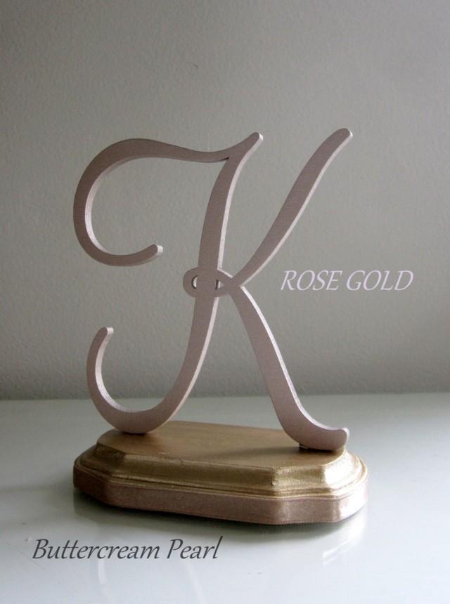 Rose Gold Cake Topper Any Number, Letter, Initial Or Color/ DIY Wedding